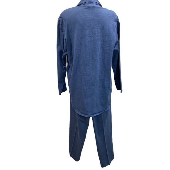 Size 14W Piccalino Plus Women's 2 Piece Outfit 1980s Vintage Pants Top Cotton - Picture 6 of 8